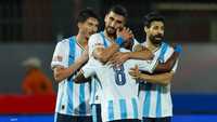 فرحة نجوم بيراميدز بالفوز