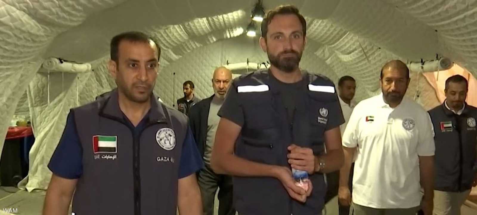 وفد من منظمة الصحة يزور المستشفى الميداني الإماراتي في غزة