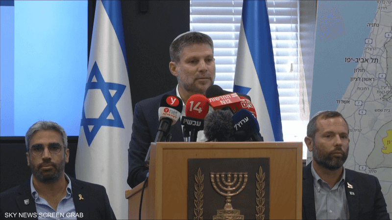 سموتريتش يطالب نتنياهو بضم الضفة وفرض السيادة الإسرائيلية