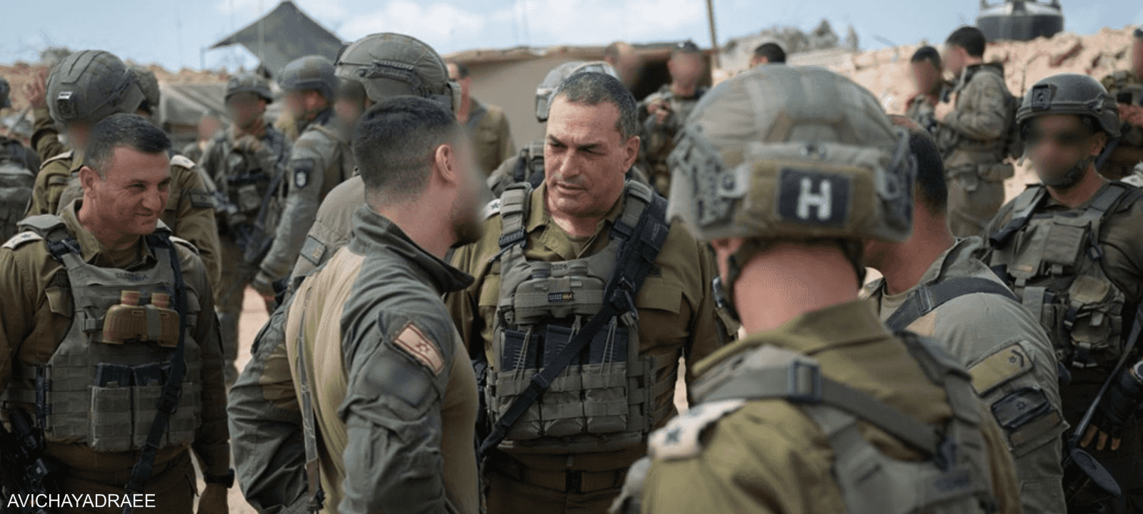 زامير قام بجولة في قطاع غزة رفقة قادة عسكريين