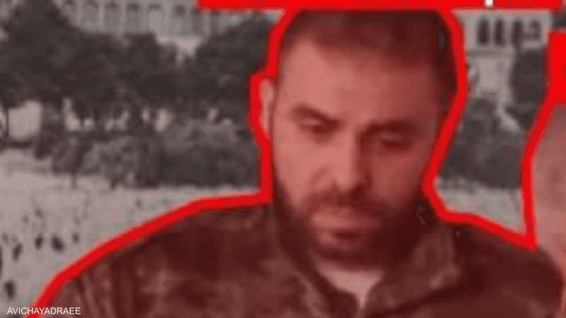 يقول الجيش الإسرائيلي إن الصورة تعود لـ"أبو عبيدة"