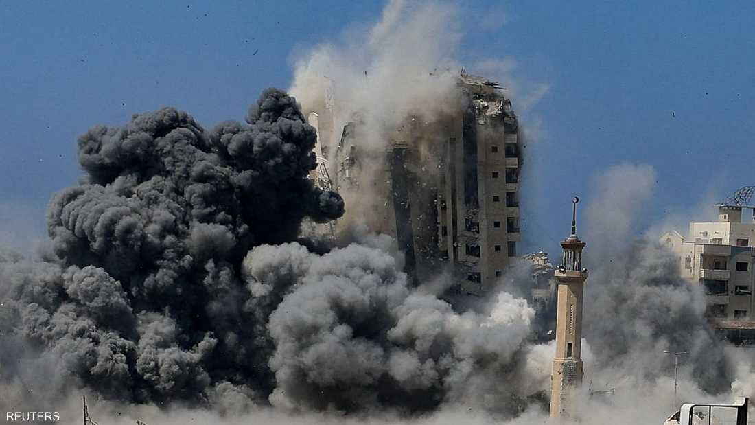 بعد تدميره.. إدارة برج المشتهى ترد على بيان الجيش الإسرائيلي