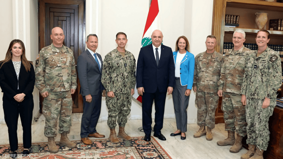 رئيس لبنان يدعو أميركا للضغط على إسرائيل للانسحاب من الجنوب