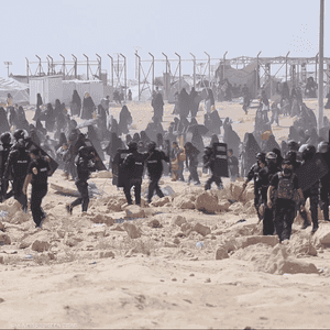 حملة أمنية سابقة في مخيم الهول