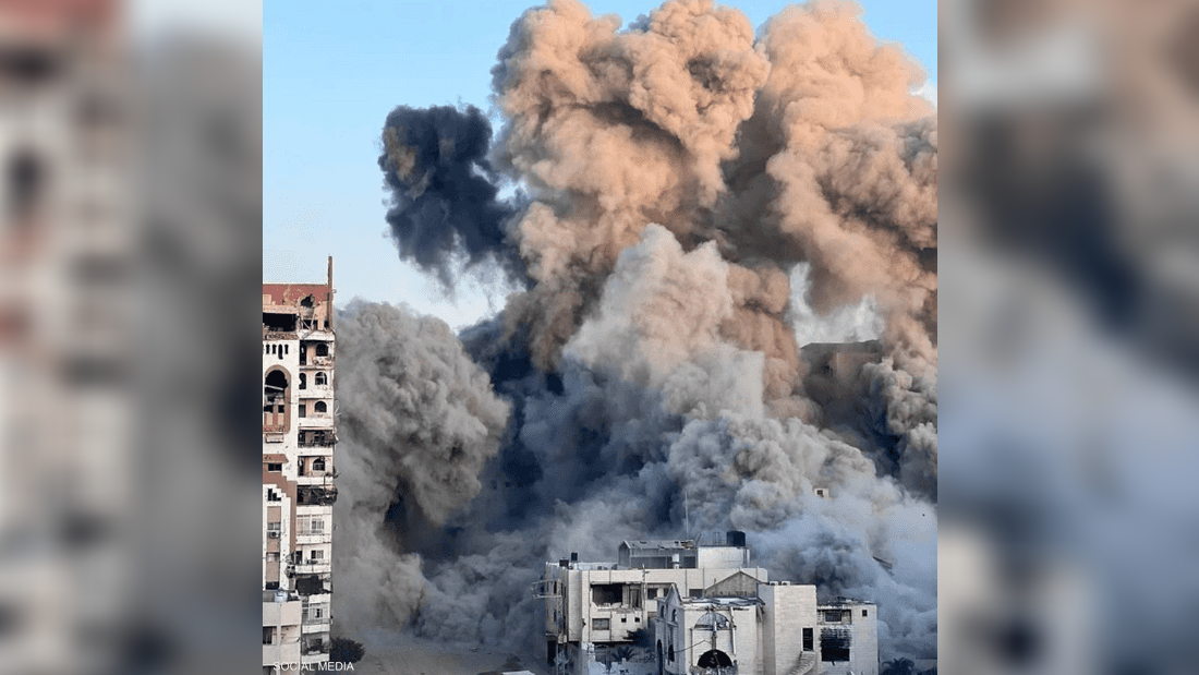 إسرائيل تقصف برجا جديدا في مدينة غزة
