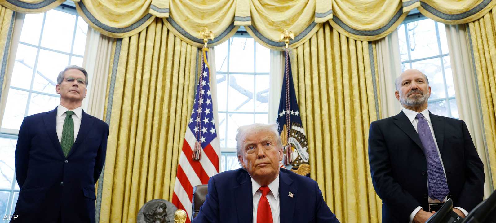 ترامب ووزير الخزانة الأميركي سكوت بيسنت