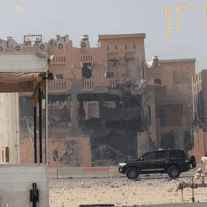 صورة المبنى المستهدف في الدوحة