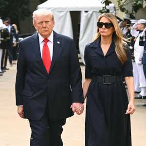 الرئيس الأميركي دونالد ترامب وزوجته