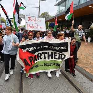 من احتجاجات سابقة مؤيدة لفلسطين في نيوزيلندا