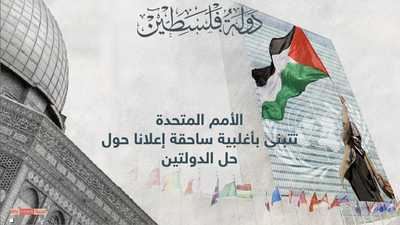 حل الدولتين.. 10 ضد و12 امتنعت و29 تغيبت بينها تونس والعراق