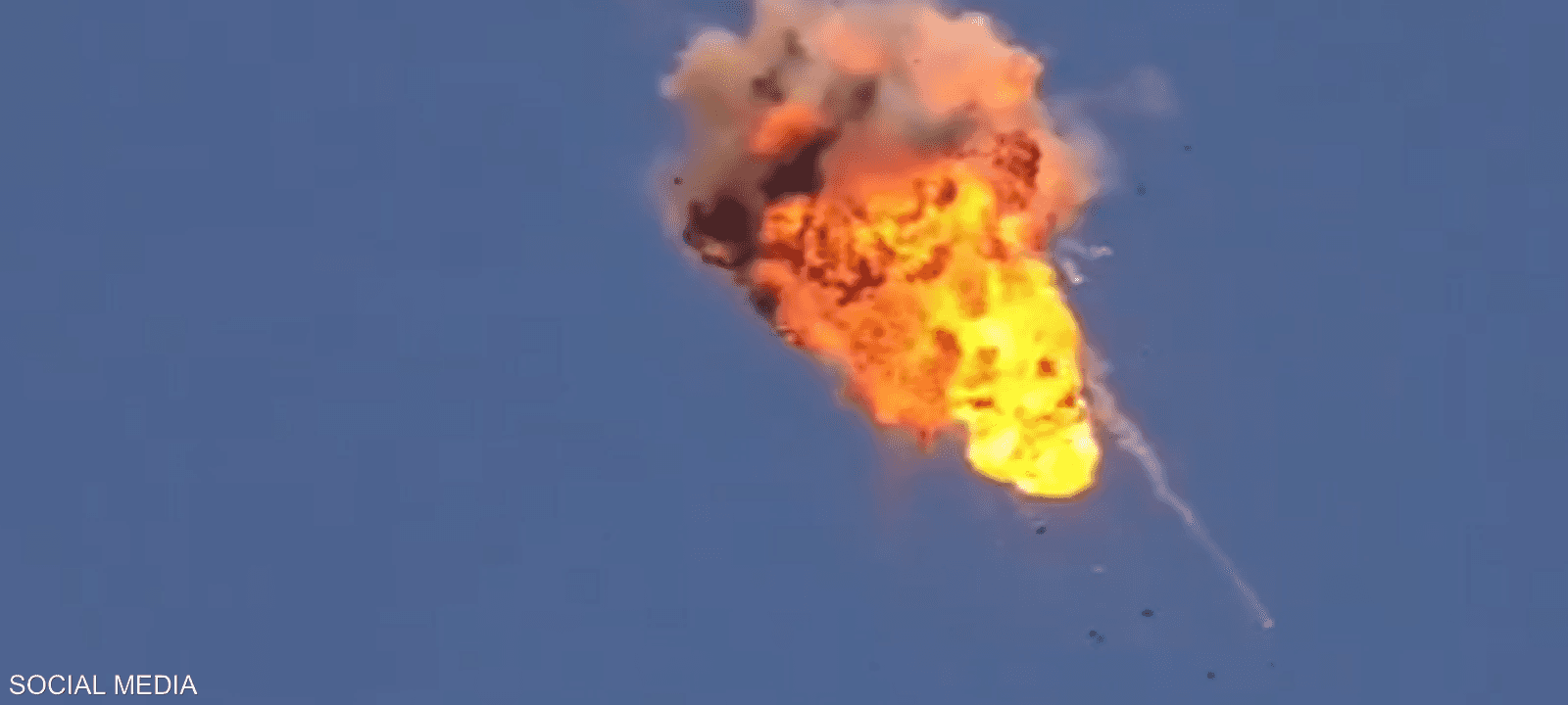 لحظة اعتراض المسيرة