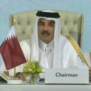 الشيخ تميم بن حمد وصف الهجوم الإسرائيلي بالسافر والجبان