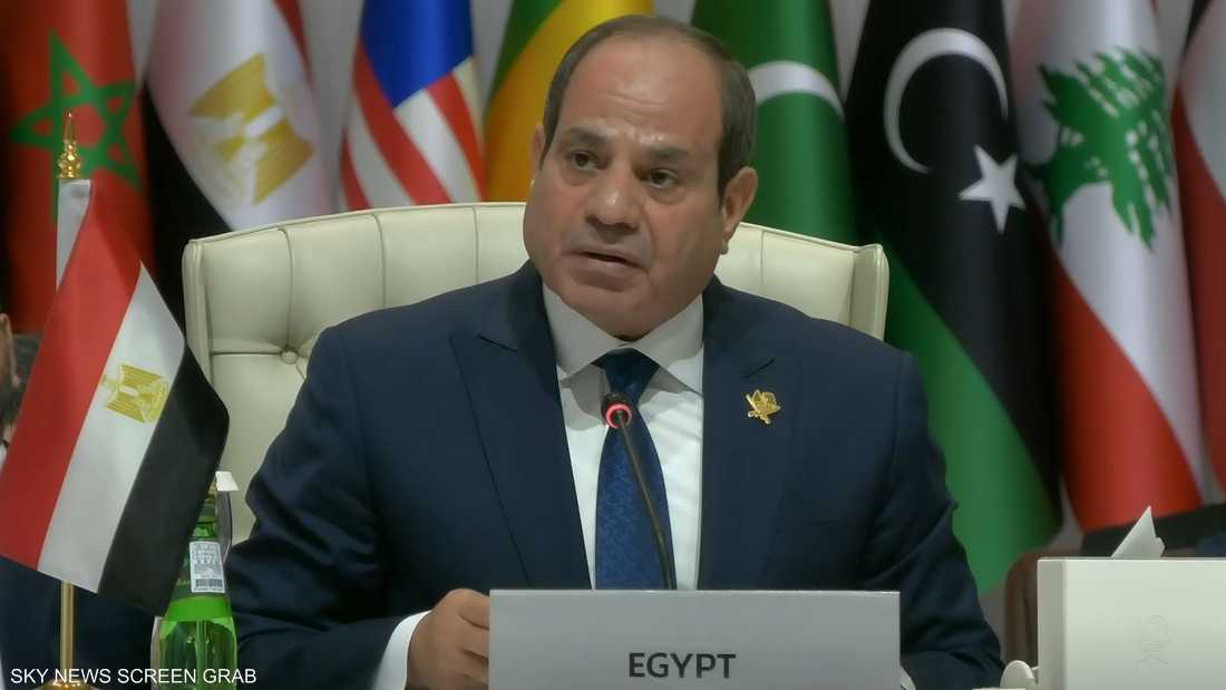 الرئيس المصري: إسرائيل تخطّت كل الحدود الحمراء