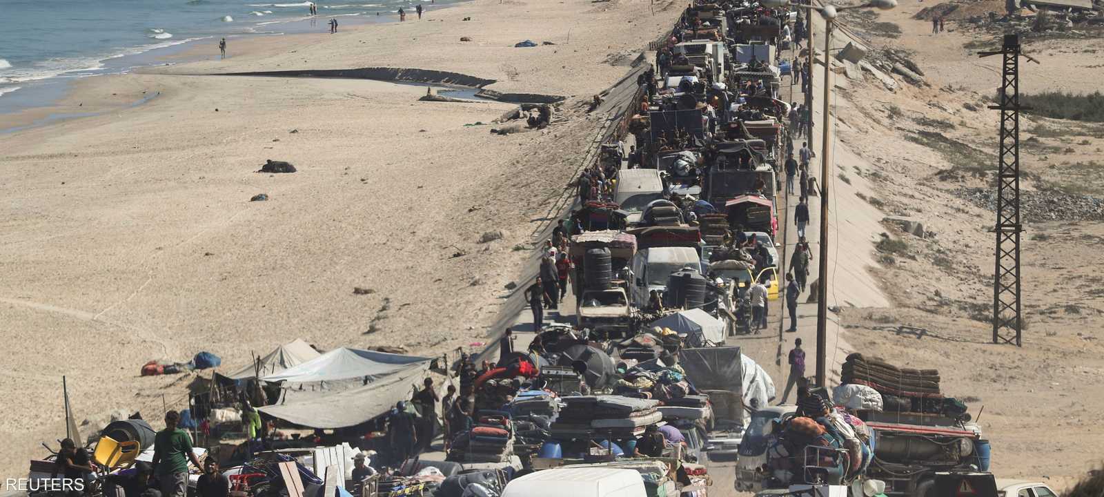 بحسب تقديرات، غادر أكثر من 350 ألف فلسطيني مدينة غزة