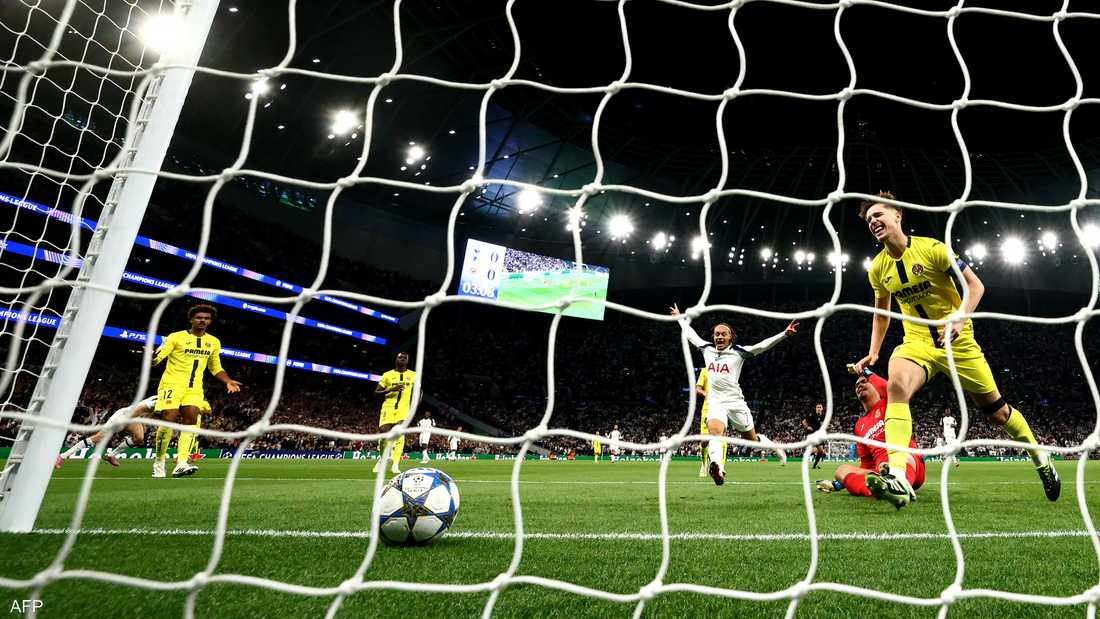 هدف عكسي يمنح توتنهام الفوز على فياريال في دوري الأبطال