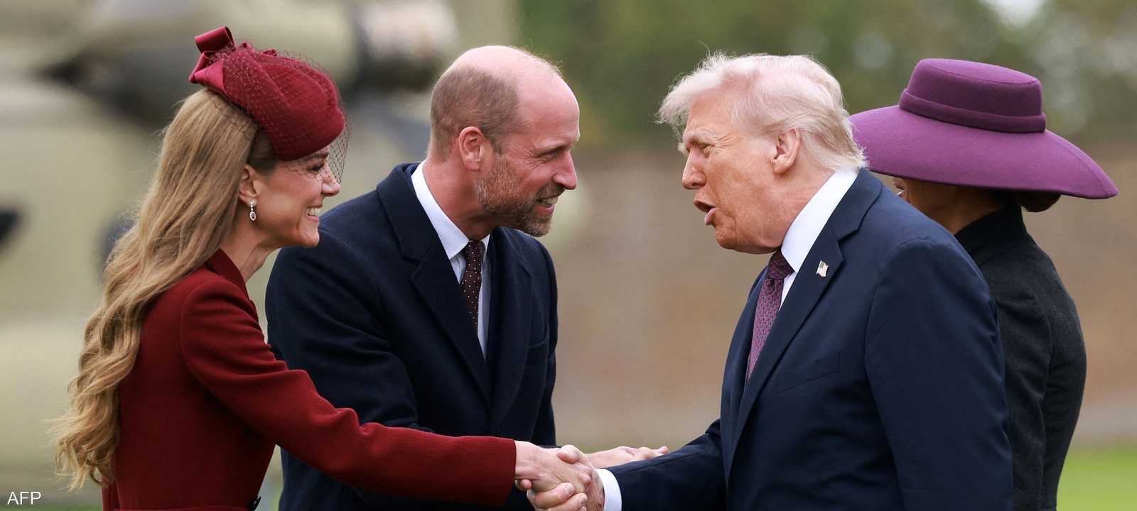 جانب من استقبال ترامب في قصر وندسور