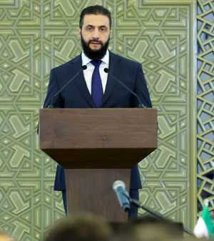 الرئيس السوري أحمد الشرع
