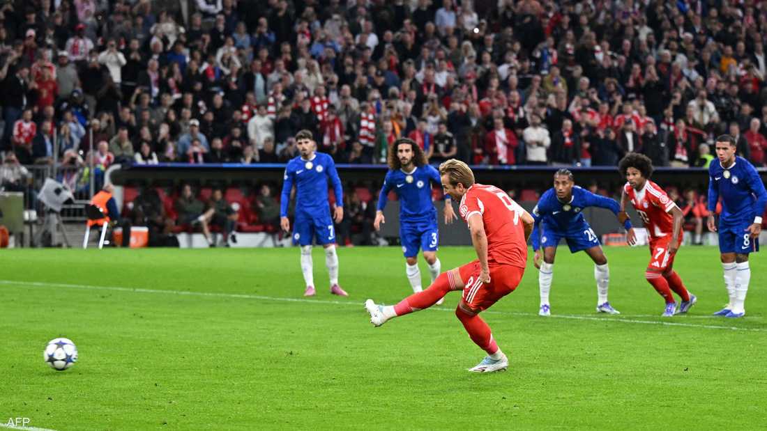 هاري كين يقود بايرن للفوز على تشيلسي في دوري الأبطال