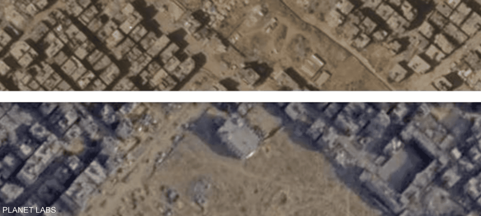 كشفت صور الأقمار الاصطناعية نزوحا جماعيا للفلسطينيين