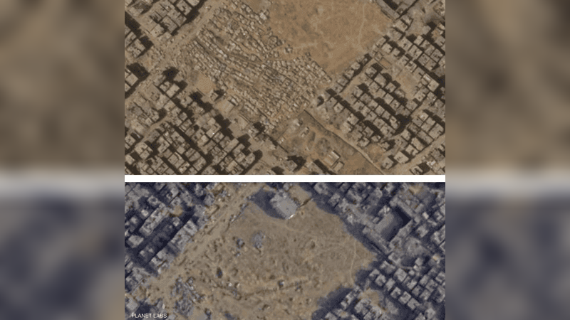 صور الأقمار الاصطناعية تكشف نزوحا واسعا لسكان غزة في سبتمبر