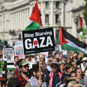 تظاهرة مؤيدة للفلسطينيين في لندن