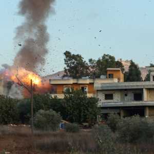 أرشيفية لغارة إسرائيلية على جنوب لبنان