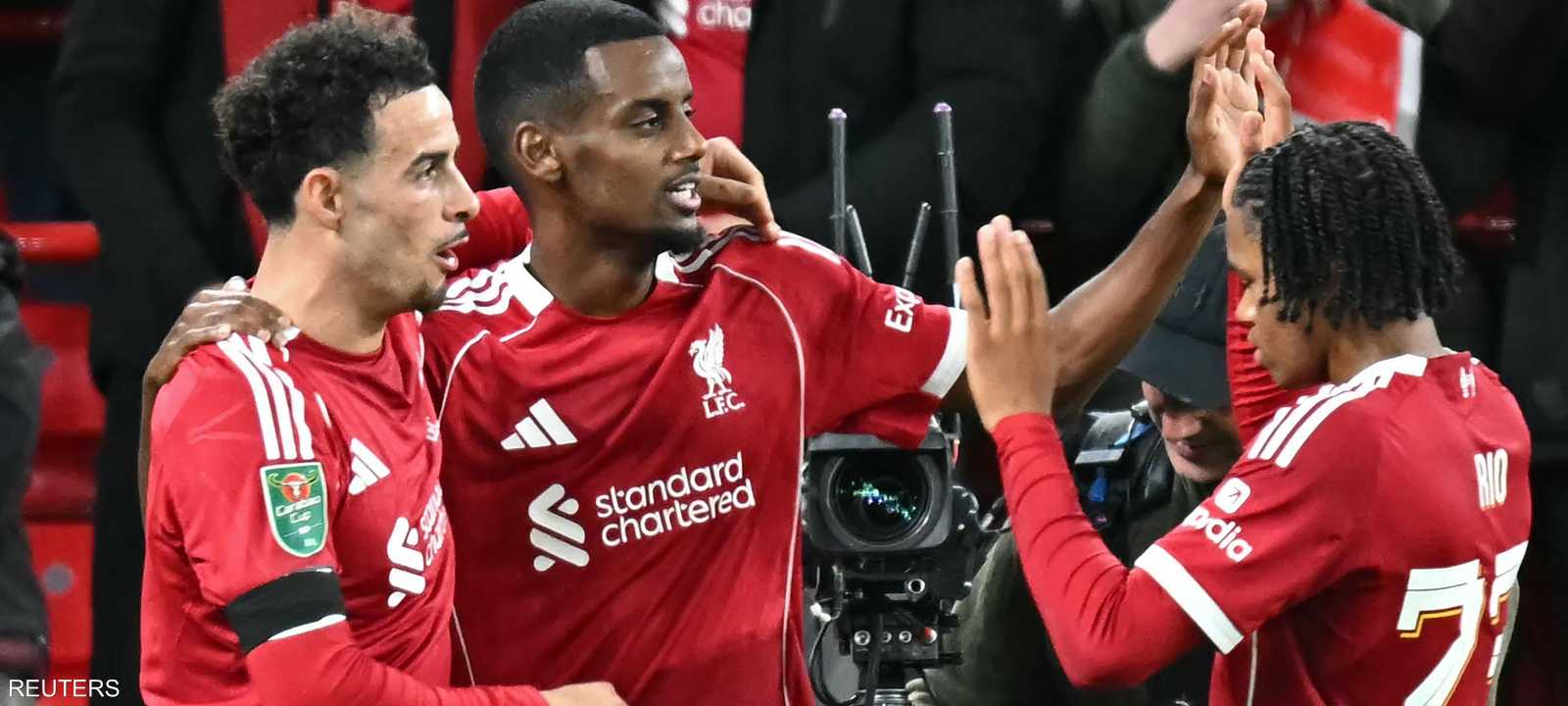 سجل السويدي ألكسندر إيزاك هدفا لليفربول