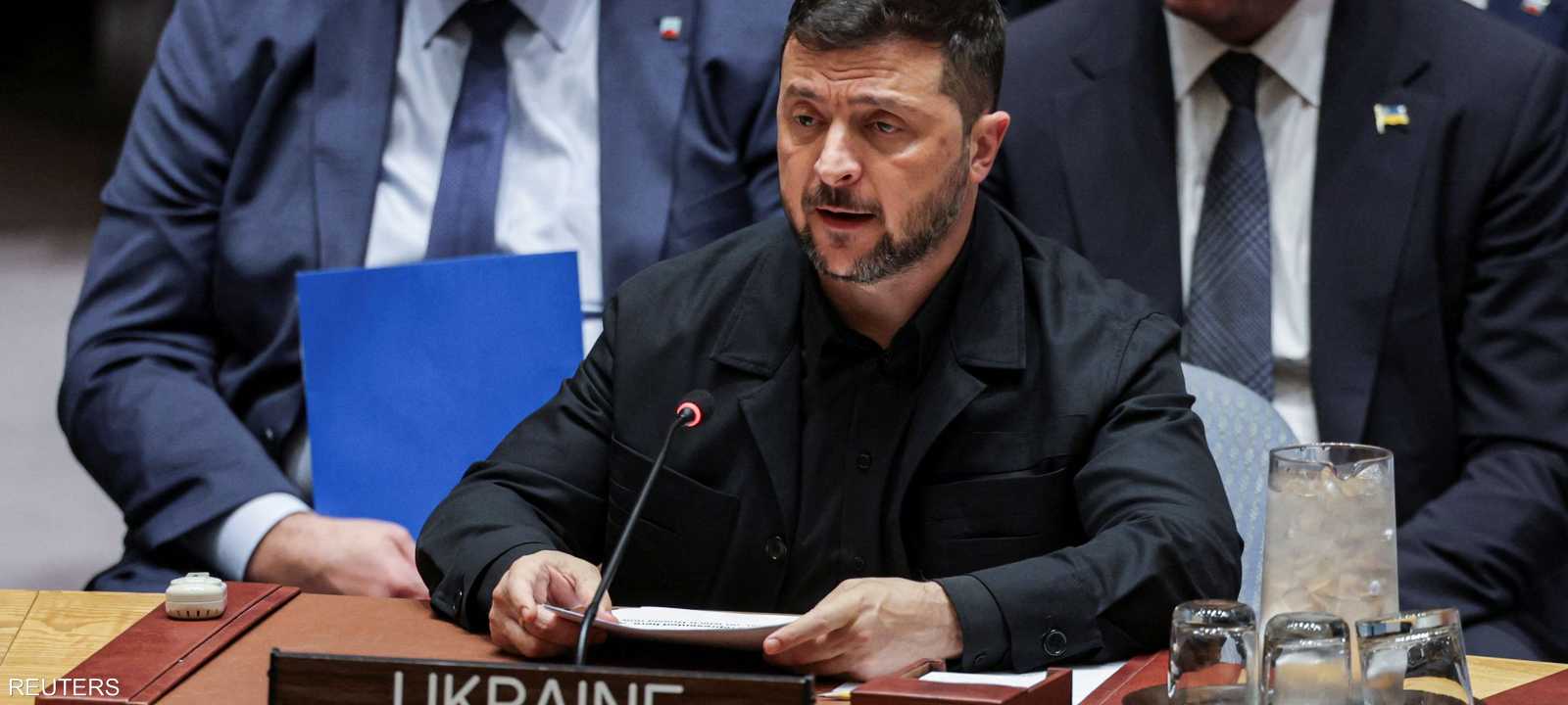 الرئيس الأوكراني فولوديمير زيلينسكي