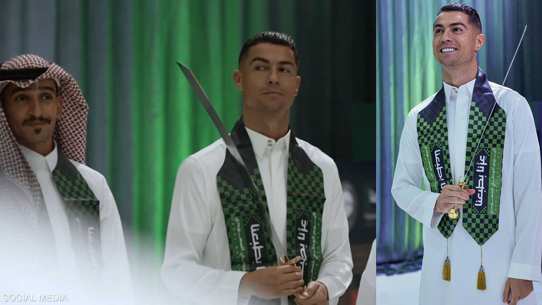 رونالدو يحتفل باليوم الوطني السعودي ويوجه رسالة "مؤثرة" 