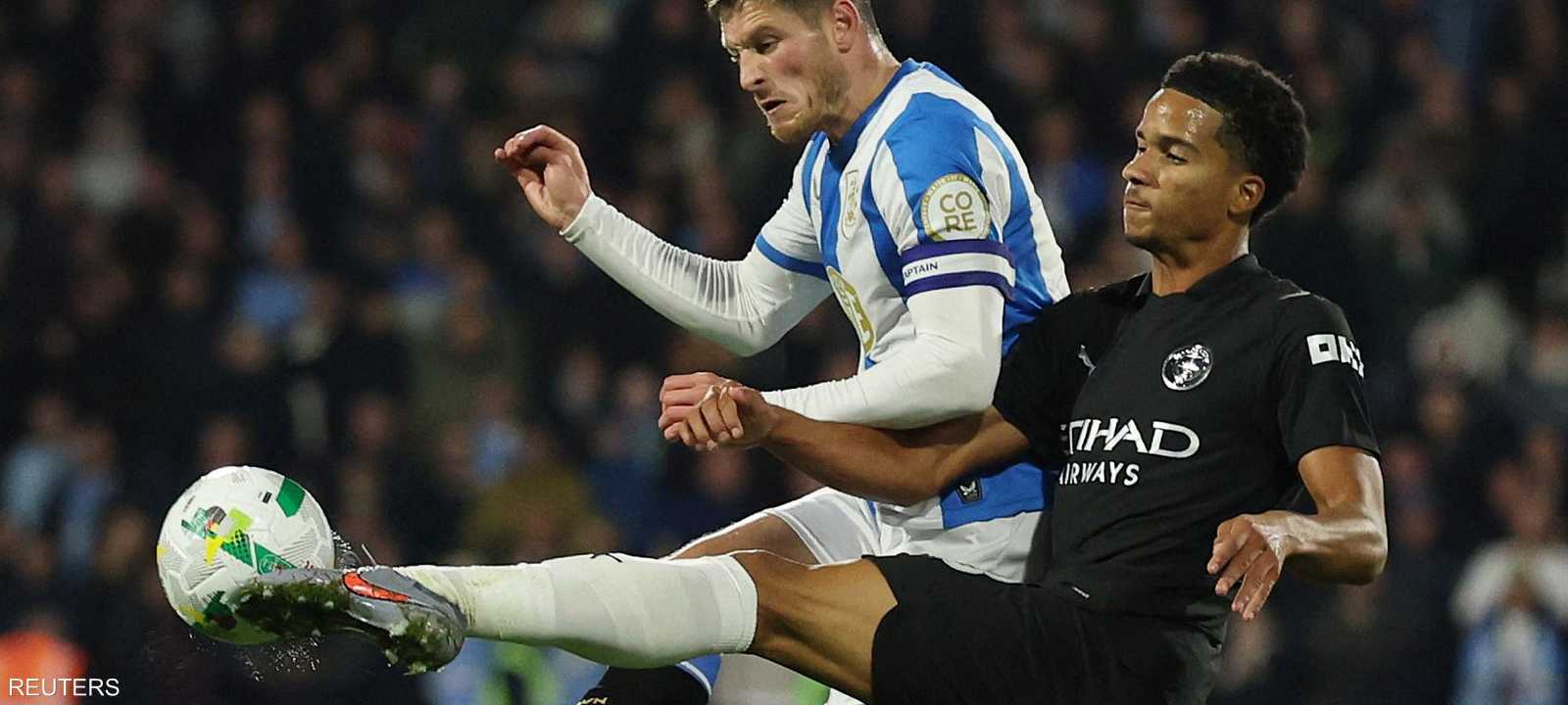 من مباراة مانشستر سيتي وهادرسفيلد