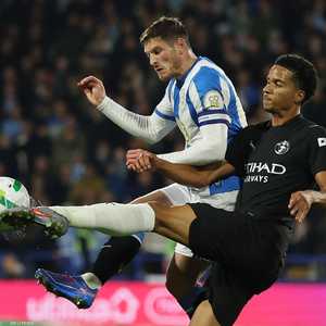 من مباراة مانشستر سيتي وهادرسفيلد