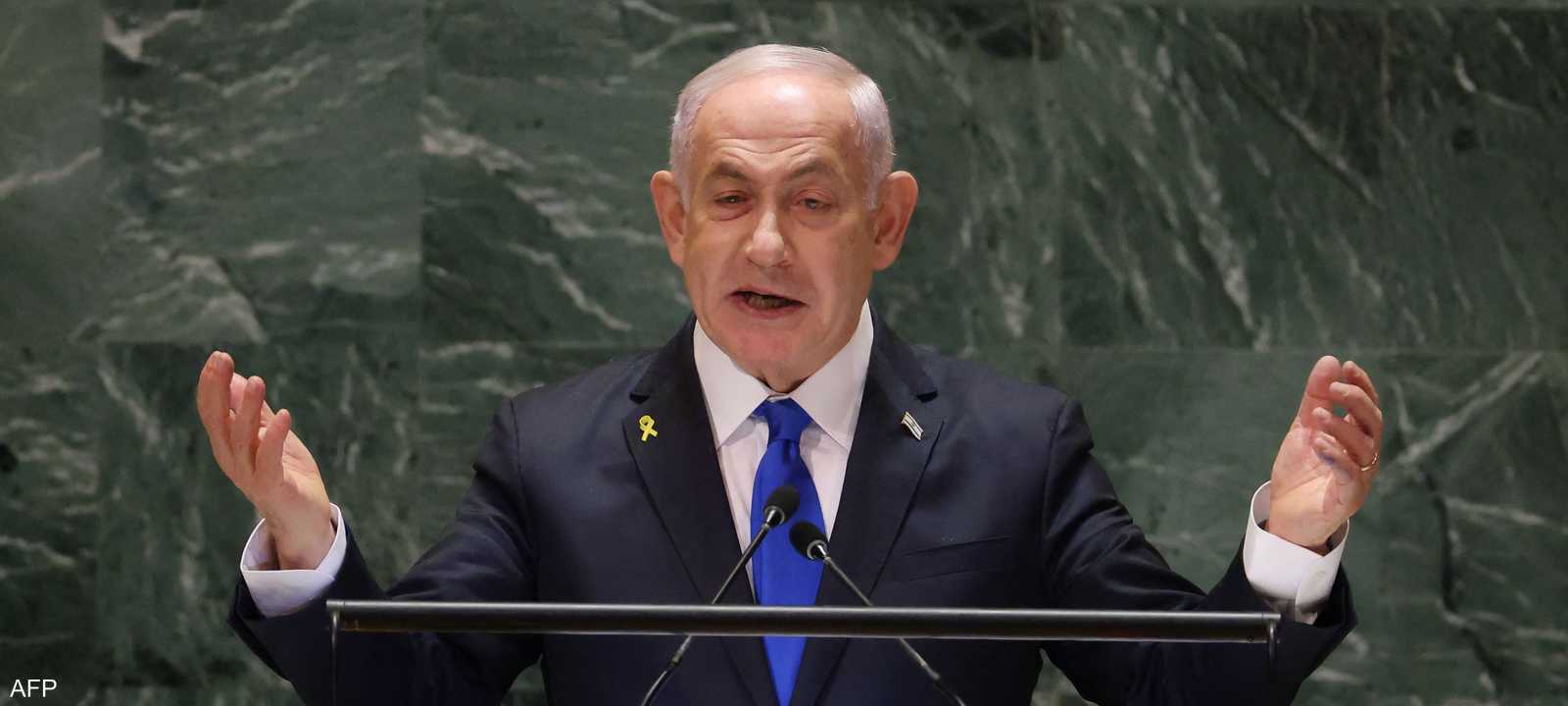 رئيس الوزراء الإسرائيلي بنيامين نتنياهو