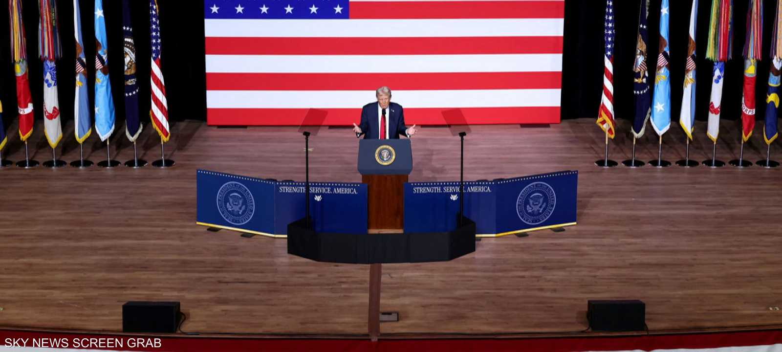 ترامب شارك في اجتماع نادر لقادة عسكريين أميركيين