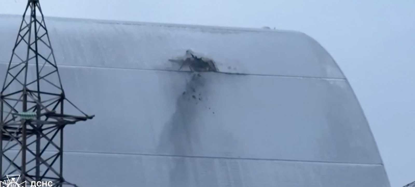 أرشيفية لتضرر جزء من غلاف المحطة في فبراير الماضي