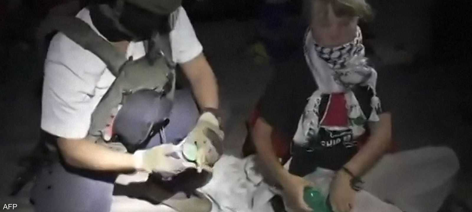 اعتقال غريتا نوربيرغ من فيديو وزعته الخارجية الإسرائيلية