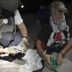 اعتقال غريتا نوربيرغ من فيديو وزعته الخارجية الإسرائيلية