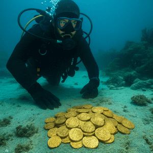 تبلغ قيمة الكنز حوالي مليون دولار