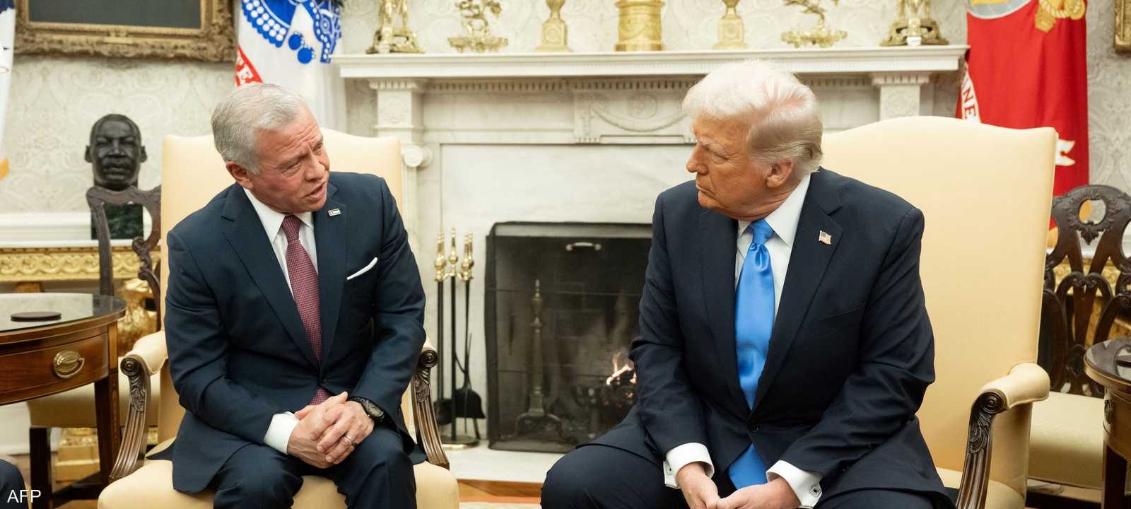 ملك الأردن بحث مع الرئيس الأميركي خطة إنهاء حرب غزة