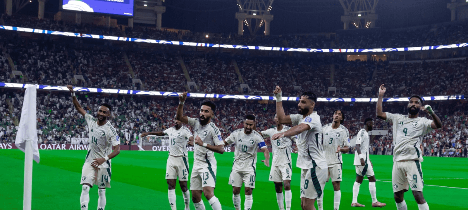 فرحة لاعبي السعودية