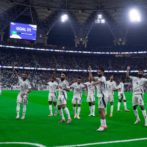 فرحة لاعبي السعودية