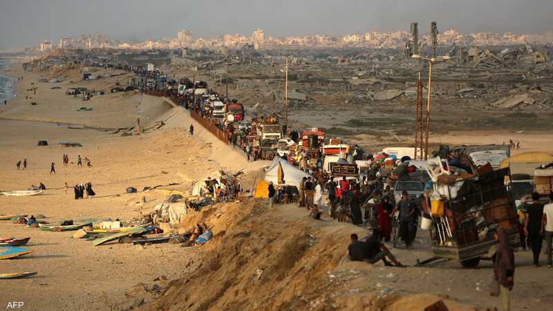 دمار هائل ونزوح كبير في قطاع غزة.. أرشيفية