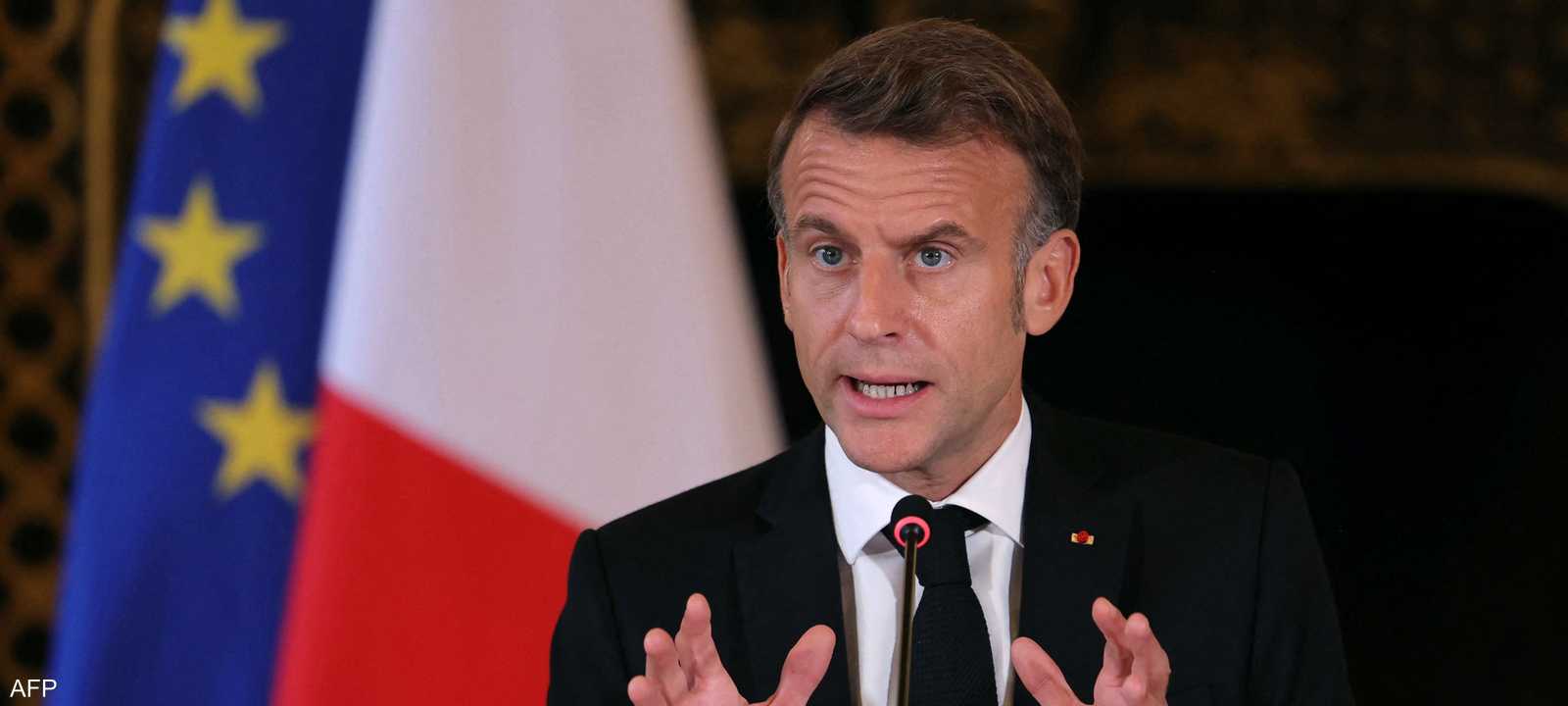 الرئيس الفرنسي إيمانويل ماكرون
