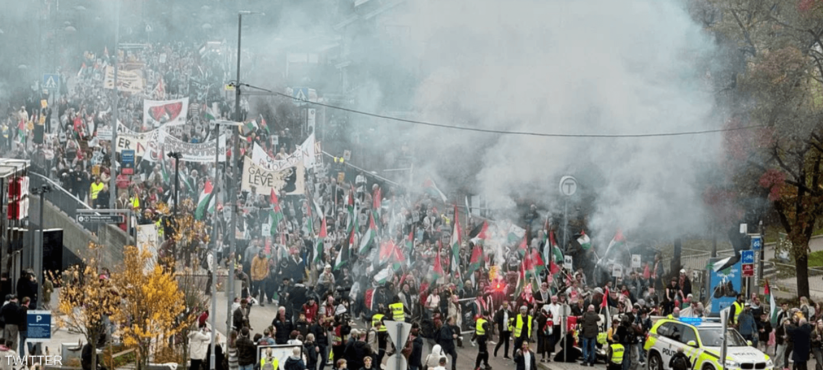 جانب من الاحتجاجات