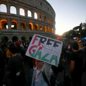 مظاهرات مساندة لغزة في إيطاليا