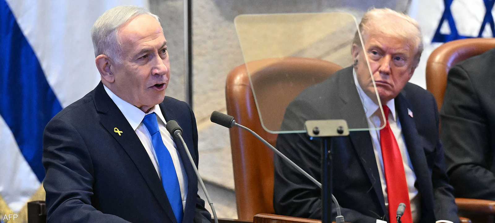 كلمة نتنياهو في الكنيست بحضور ترامب