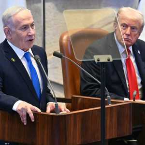 كلمة نتنياهو في الكنيست بحضور ترامب