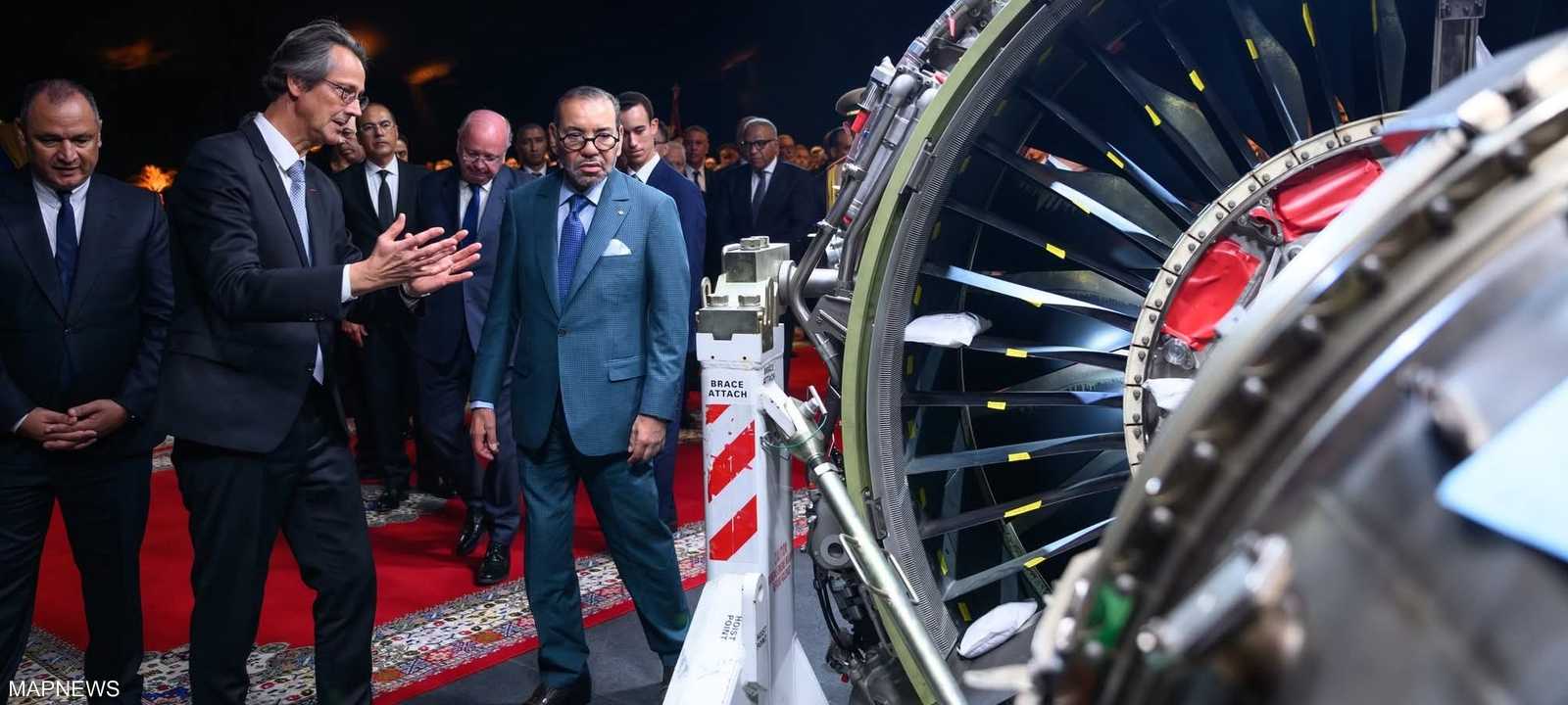 العاهل المغربي يطلق أشغال إنجاز مركب صناعي لمحركات الطائرات