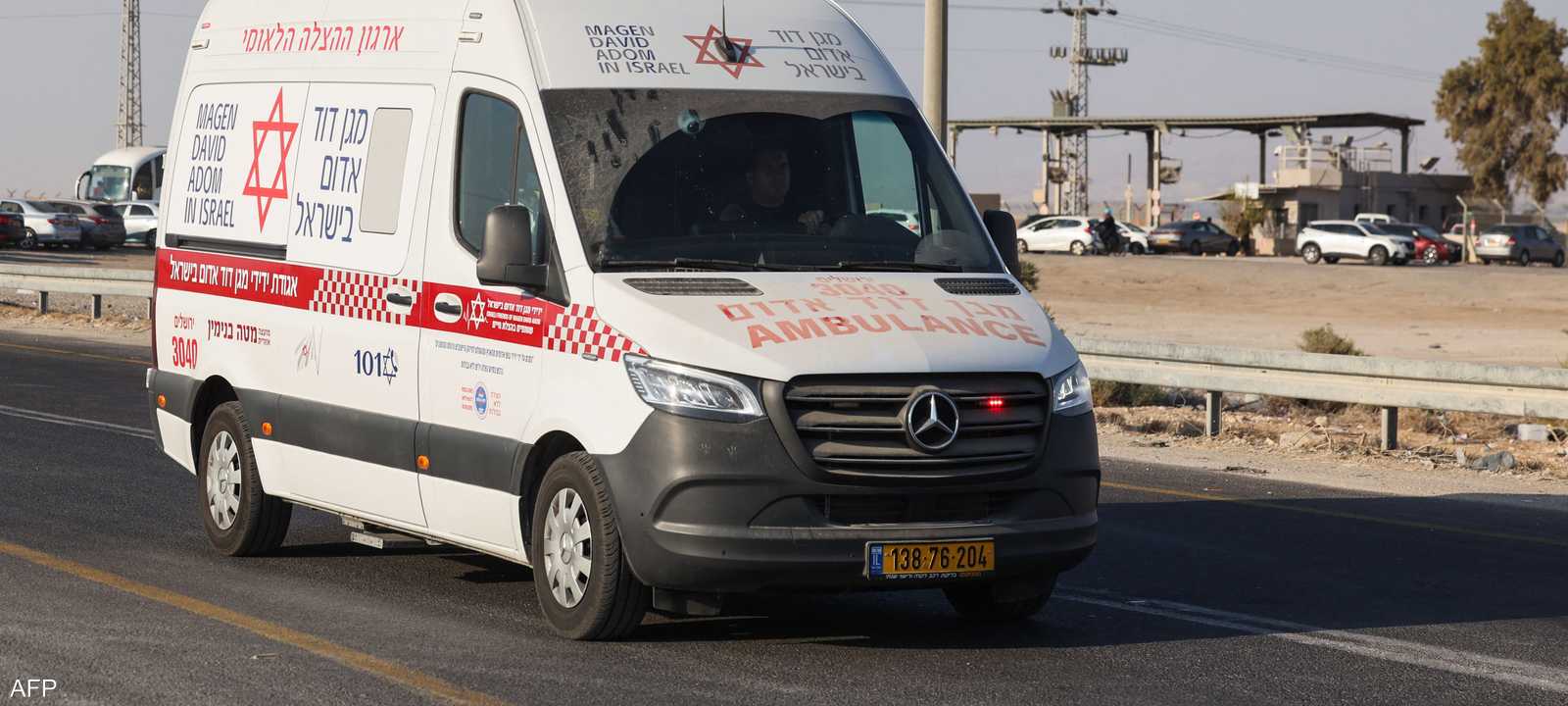 أرشيفية لسيارة إسعاف إسرائيلية