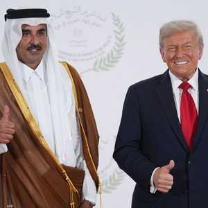 أمير قطر والرئيس الأميركي في قمة شرم الشيخ