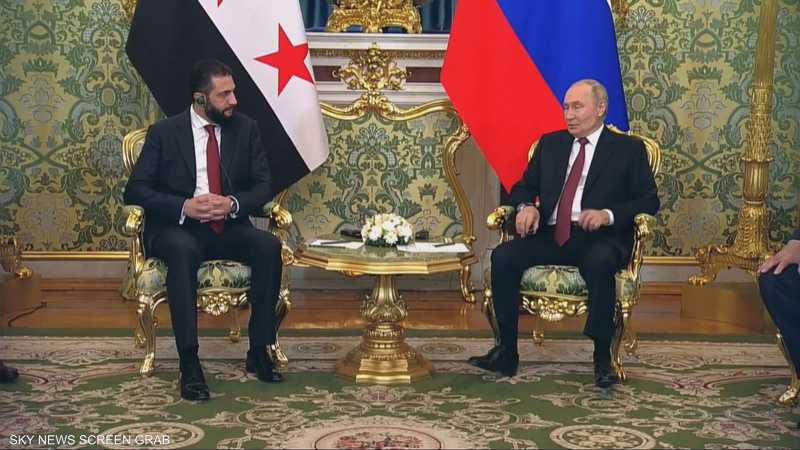 مباحثات بين الرئيسين الروسي والسوري في موسكو
